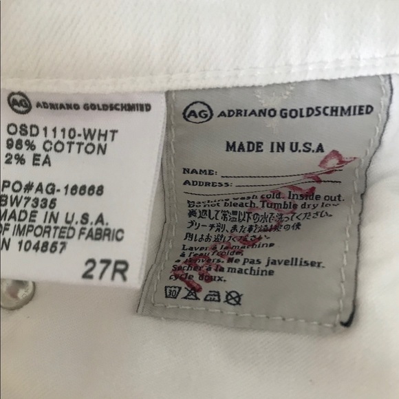 adriano goldschmied the stilt cigarette white jean - Picture 6 of 6